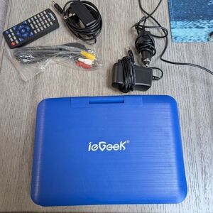 Blue Portable DVD Player